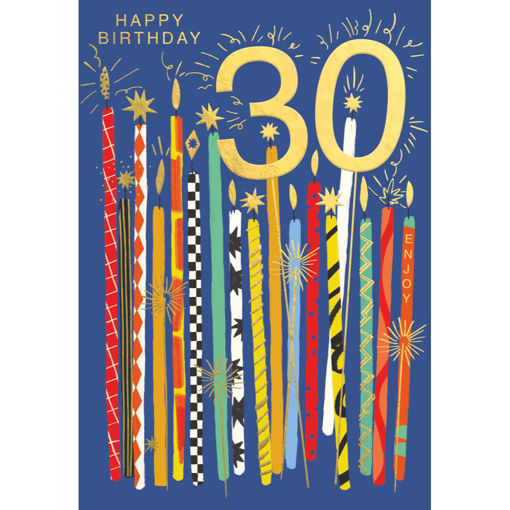 Picture of HAPPY BIRTHDAY 30 CARD
